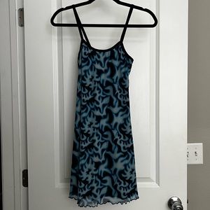Mesh Blue Trippy Dress size XS